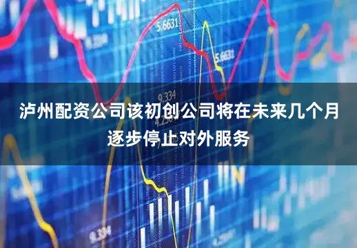 泸州配资公司该初创公司将在未来几个月逐步停止对外服务